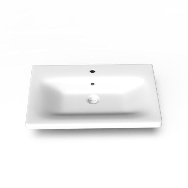 Lavoar alb 65x16x46 - Soft 65 - imagine 3